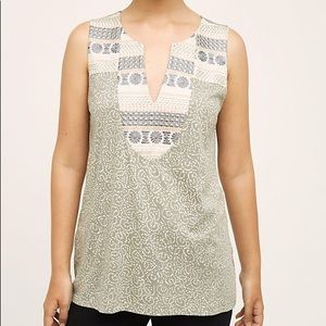 Anthropologie Tiny Zinnia Tank